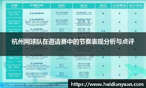 杭州网球队在邀请赛中的节奏表现分析与点评